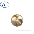 Brass sphere for ball valve